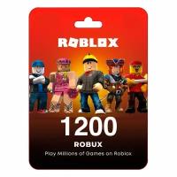 Пополнение счета Roblox на 1200 Robux РФ для России / Подарочная карта Роблокс / Глобал для любого региона