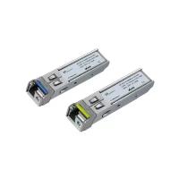 Комплект SFP WDM 1,25 Гбит/с, 10 км, 1310 | 1550 нм, LC, SMF, DDM