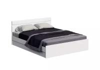 Кровать Миф Нэнси NEW с основанием ЛДСП белый глянец / белый 203.7х163.5х80 см