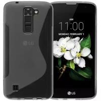 Нескользящий чехол для LG K7 (прозрачный)