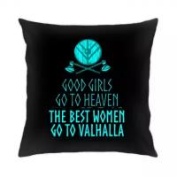 Подушка The best women go to Valhalla