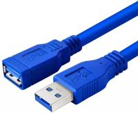 Кабель удлинитель GSMIN A84 USB 3.0 (1 м) (Синий)