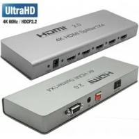 Orient переходник HDMI 4K Splitter HSP0104H-2.0, 1->4, HDMI 2.0 3D, UHDTV 4K 60Hz 3840x2160 HDTV1080p, HDCP2.2, EDID управление, RS232 порт, IR