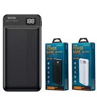 Внешний Аккумулятор (Power Bank) Remax RPP-106 20000 mAh (5,0V-2A, 2USB, LCD) Черный