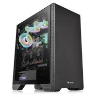 Корпус Thermaltake S300 TG, без БП, ATX, Midi-Tower, черный