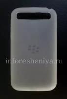 RIM BlackBerry Оригинальный силиконовый чехол уплотненный Soft Shell Case для BlackBerry Classic, Белый (Translucent White)