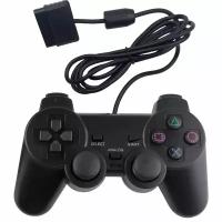 Геймпад проводной для PS2 (OEM) (Black) Черный