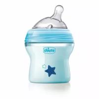 Chicco natural feeling бутылочка 0+ с силиконовой соской с наклоном 150мл 5013