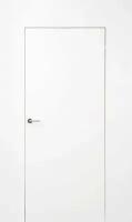 Дверь невидимка Краснодеревщик ЭМ 00 кромка алюминиевая, скрытый короб, цвет белый 2000*800.Комплект (полотно,коробка,наличник)