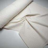 Вафельное полотно oops_tkani для полотенец, покрывал, халатов, 1м х 2,3м, плотность 300гр/мкв, цвет молочная