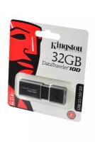 USB Flash KINGSTON USB 3.1/3.0/2.0 32GB DataTraveler 100 G3 черный BL1