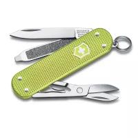 Нож-брелок Victorinox Classic SD Alox Colors, 58 мм, 5 функций, "Lime Twist"