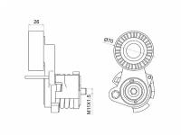 Натяжитель ремня генератора BMW N52B N53B N54B 1-SER (E81) 05- 3-SER (E90) 05- 5-SER (E60) 05- 7-SER