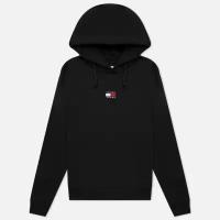 Женская толстовка Tommy Jeans Tommy Center Badge Hoodie чёрный, Размер L