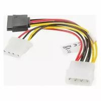 Кабель питания PREMIER 6-096-SATA-PSY2, Molex 8981 (прямой) - Molex 8980 (прямой), 0.15м, пакет