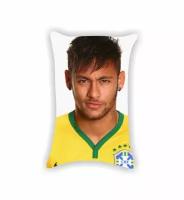 Подушка Неймар да Силва Сантос Жуниор, Neymar da Silva Santos Junior №10, картинка с одной стороны