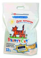 Наполнитель PrettyCat "Wood Granules" наполнитель для котят древесный, 12 л