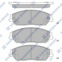 Колодки тормозные передние дисковые Toyota Camry 01>17 SANGSIN SP1590