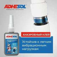 Анаэробный клей низкой прочности для резьбовых соединений ADHESOL 522 250мл