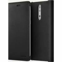 Nokia Чехол Nokia для Nokia 8 Leather Flip Cover Black