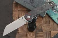 Складной нож QSP Knife Penguin QS130-TRD, сталь D2, рукоять карбон/ G-10