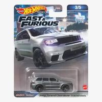 Коллекционная машинка Hot Wheels Fast and Furious Premium Series, Jeep Grand Cherokee Trackhawk (Хот Вилс Форсаж Премиум серия Джип Гранд Чероки Тракхоук)