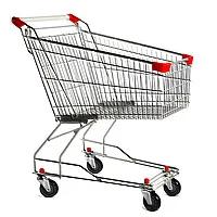 Покупательская тележка STA для магазинов и супермаркетов, азиатского типа. Объем корзины для покупок 60 литров