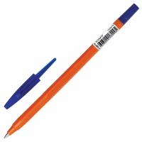 Ручка шариковая Staff масляная Flare, корпус оранжевый, узел 1 мм, линия 0,7 мм, синяя