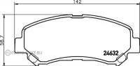 NISSHINBO NP2029 колодки дисковые передние Nissan Qashqai/X-trail 1.6-2.5i/1.5-2.0dCi 07