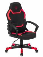 Кресло игровое Zombie 10 черный/красный искусст.кожа/ткань крестовина пластик ZOMBIE 10 RED