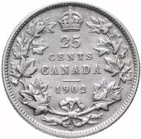 Канада 25 центов 1902