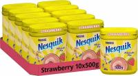 Какао-напиток быстрорастворимый Nesquik Милкшейк Микс Клубника 10 x 500 г