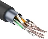 Витая пара 01-0146 ∙ Кабель витая пара F/UTP, Cat.5e, PE, 4PR, 24AWG, Outdoor, Solid, черный, 305м (барабан), Rexant