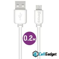 Кабель Krutoff Classic Micro-USB 0.2m (Белый)