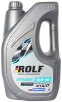 Полусинтетическое моторное масло ROLF Dynamic 10W-40 SJ/CF, 4 л