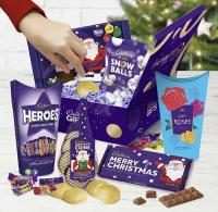 Набор шоколада CADBURY CHRISTMAS CHOCOLATE COMBINATION HAMPER, новогодний, 6шт