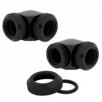 Фитинг Corsair Hydro X Series XF Hardline 2-pack 90° Angled 12mm OD compression - Black