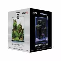 Aquael Аквариум Shrimp Set Smart LED Dey and NIight 20 / 19л белый