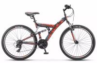 Велосипед STELS Focus V 26 2021 темно-синий/оранжевый