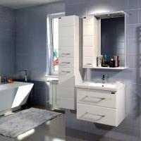 Мебель для ванной СанТа Омега 60 подвесная (тумба с раковиной + зеркало)
