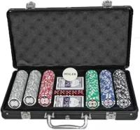 FG-300-SRB-D Набор для покера 300 фишек в черном алюминиевом кейсе finegift