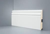 Плинтус Deartio 16х120 мм напольный белый широкий деревянный мдф U105-120-1 метр