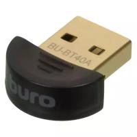 Адаптер USB Buro BU-BT40A Bluetooth 4.0+EDR class 1.5 20м черный