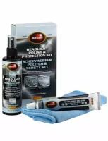 Набор для полировки и защиты пластиковых фар Autosol Headlight polish & Protectant (очиститель, защита, салфетка) Autosol 1000008