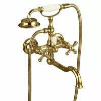 Смеситель для ванны Gappo G3289-6 с керамической кран-буксой, золото