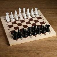 Фигуры шахматные гроссмейстерские пластиковые (король h=10.5 см, пешка h=5 см)
