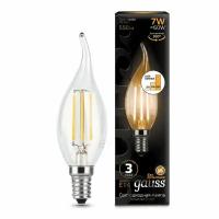 Лампа светодиодная 3 режима GAUSS 104801107-S E14 7Вт 2700K Filament step dimmable