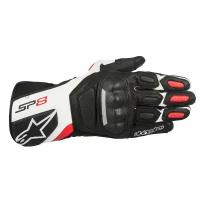 Мотоперчатки кожаные SP-8 v2 ALPINESTARS (черно-бело-красный, 123, 2XL)