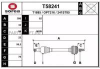 EAI GROUP T58241 T58241_привод левый 590mm\ Opel Astra H/Zafira 1.4-1.6 04