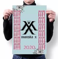 Календарь настенный на 2020 год Monsta X №56, А3